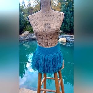 Sonia Rykiels vintage (80s) knit and fringed waist accessories. Never used. OS.